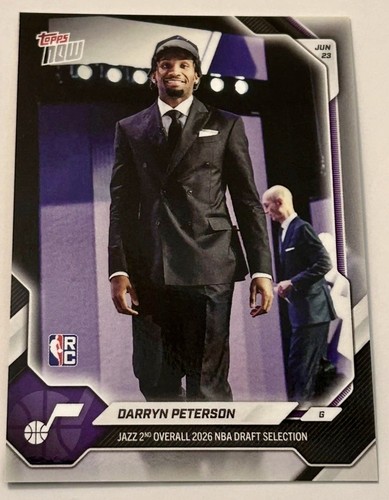 2026 topps now darryn peterson - now,